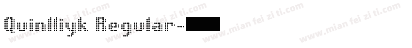 Quinlliyk Regular字体转换